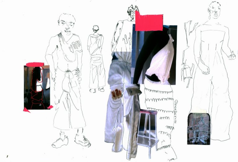 Mission: research an entire fashion design project, no Internet
