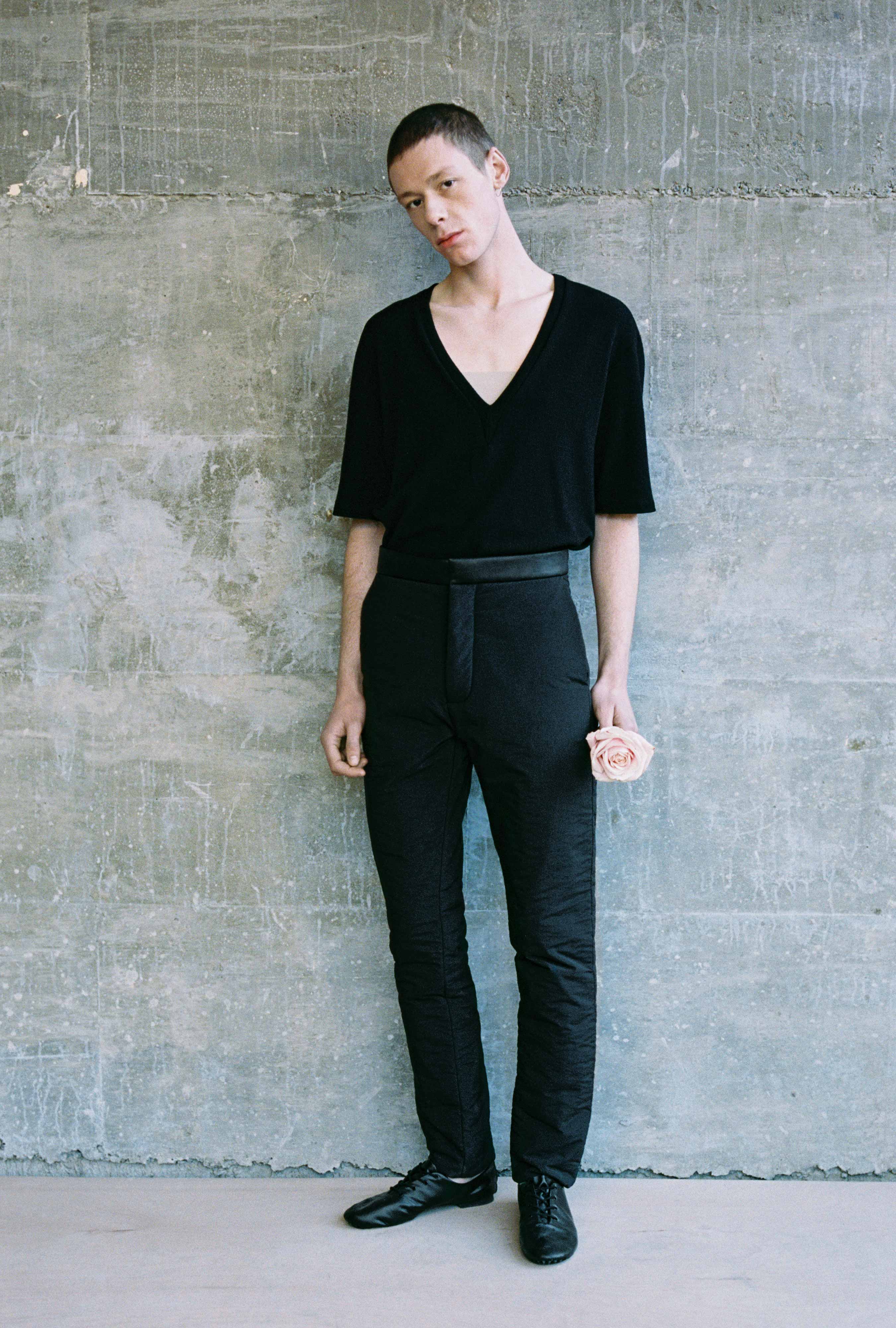 RONI ILAN black long shirtカラー…BLACK